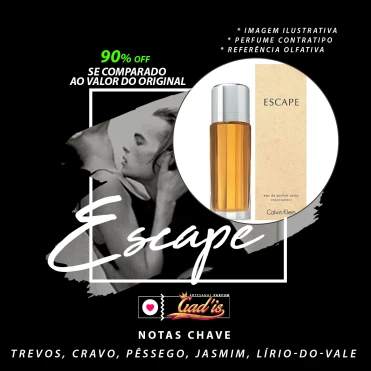 Perfume Similar Gadis 189 Inspirado em Escape Feminino Contratipo
